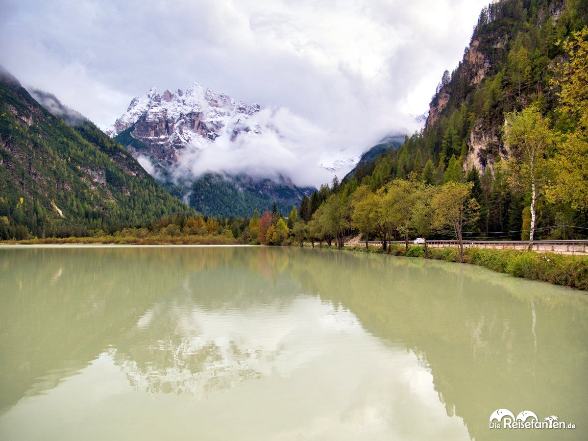 Blick in Richtung Monte Cristallo vom Dürrensee aus