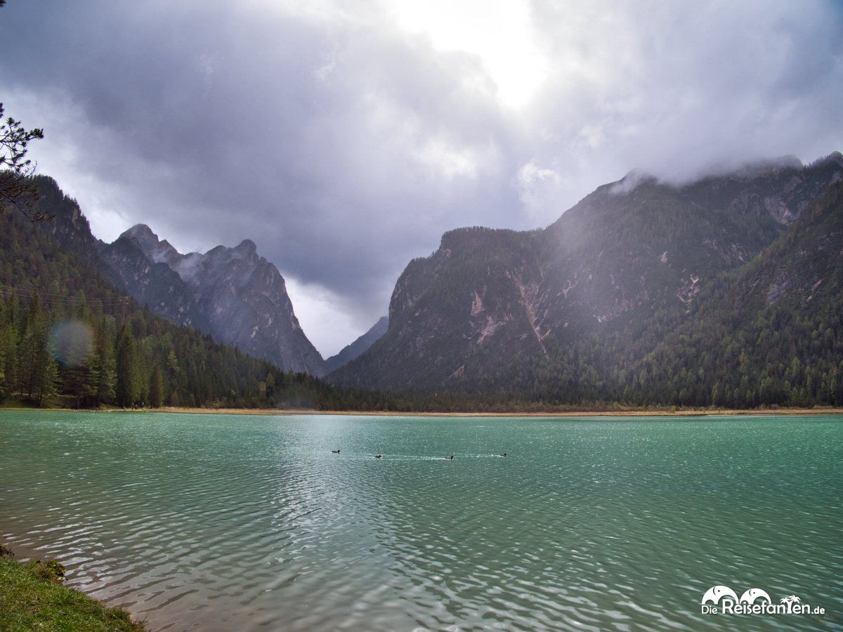 Blick nach Süden am Toblacher See