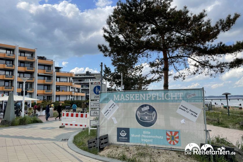 Maskenpflicht in Scharbeutz an der Lübecker Bucht