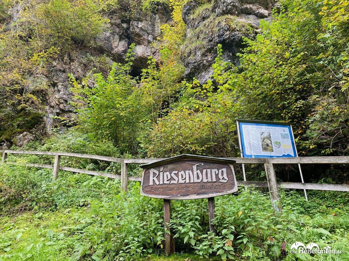 Aufgang zur Riesenburg in Wiesenttal