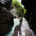 Nasser Weg in der Partnachklamm