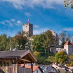 Blick auf das Schloss zu Bruneck
