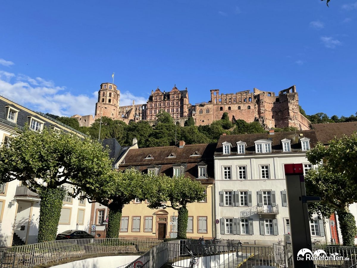 Das Heidelberger Schloss, ganz in der Nähe der Alten Münz