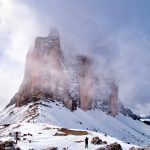 Die Drei Zinnen im Nebel