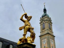 Georgsbrunnen am Marktplatz in Eisenach