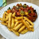 Hauptgericht im Restaurant Tyros