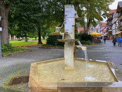 Interessanter Brunnen in Bad Sooden