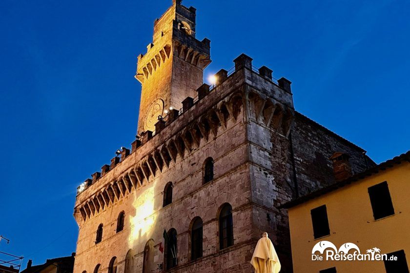 Aussicht von der Terrasse der Bar Gelateria Duomo in Montepulciano