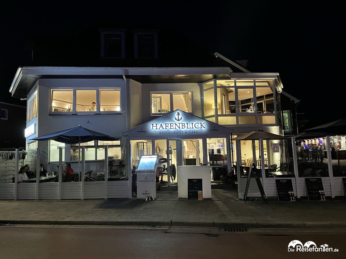 Blick auf das Restaurant Hafenblick in Niendorf