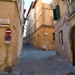 In der Via Stalloreggi in Siena