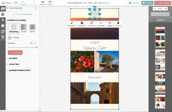 Auch eigene Hintergründe und Elemente lassen sich mit dem Kalender Editor von Fotokalender.com einfügen