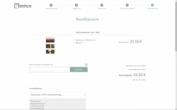 Die Bestellübersicht bei Fotokalender.com