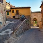 Steile Strassen in Montepulciano