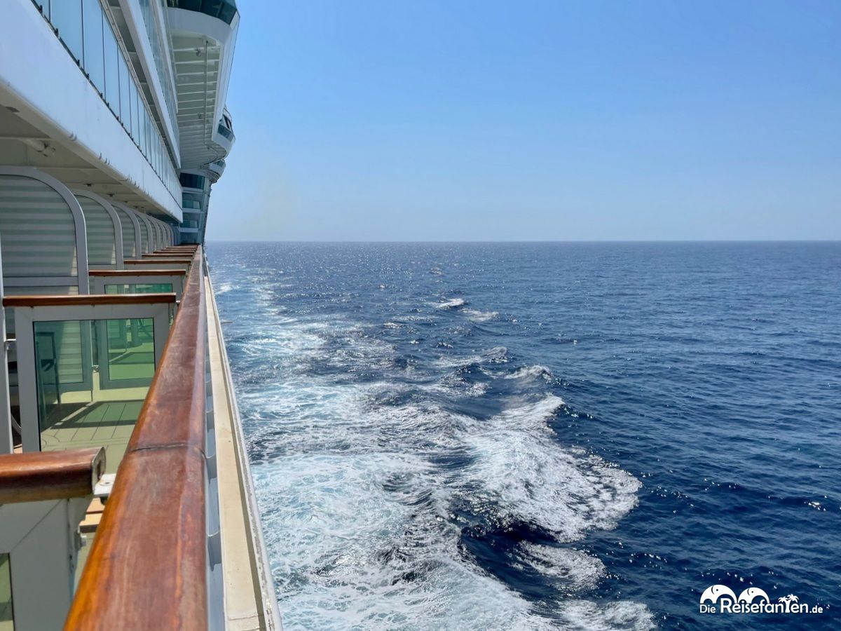 Ausblick vom Balkon auf der Jewel of the Seas