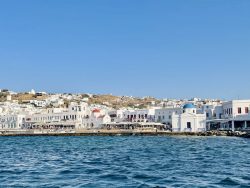 Blick auf Mykonos Stadt