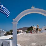 Die Sankt Georgios Kirche in Oia