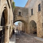 Die Rittergasse in Rhodos Stadt