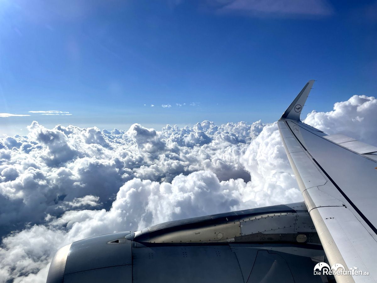 Flug mit der Lufthansa