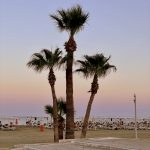 Sonnenuntergang am Strand von Larnaka