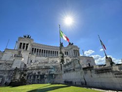 Blick auf das Vittorio Emanuele Denkmal in Rom