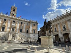 Der Senatorenpalast, dem Sitz des römischen Rathauses