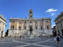 Der von Michelangelo entworfene Kapitolsplatz