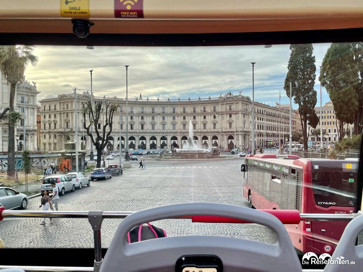 Toller Blick aus dem Big Bus in Rom