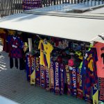 Am Fussballstadion Camp Nou in Barcelona