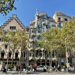 Blick auf die Casa Batlo in Barcelona