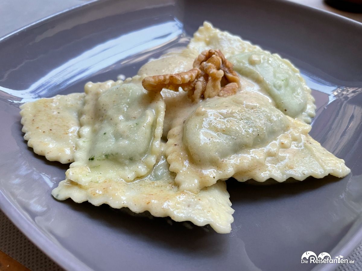 Ravioli mit Walnuss im Restaurant San Martino in Monterosso Al Mare