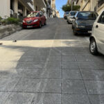 Steile Straße in Piraeus