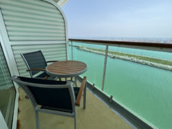 Aussicht vom Balkon auf der Brilliance of the Seas