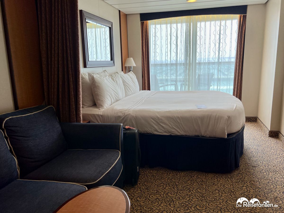 Geräumige Balkonkabine auf der Brilliance of the Seas