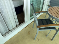 Rost auf dem Balkon auf der Brilliance of the Seas