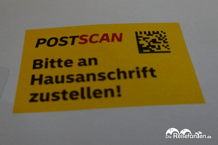 Der Postscan Service hat bei uns nicht gut funktioniert