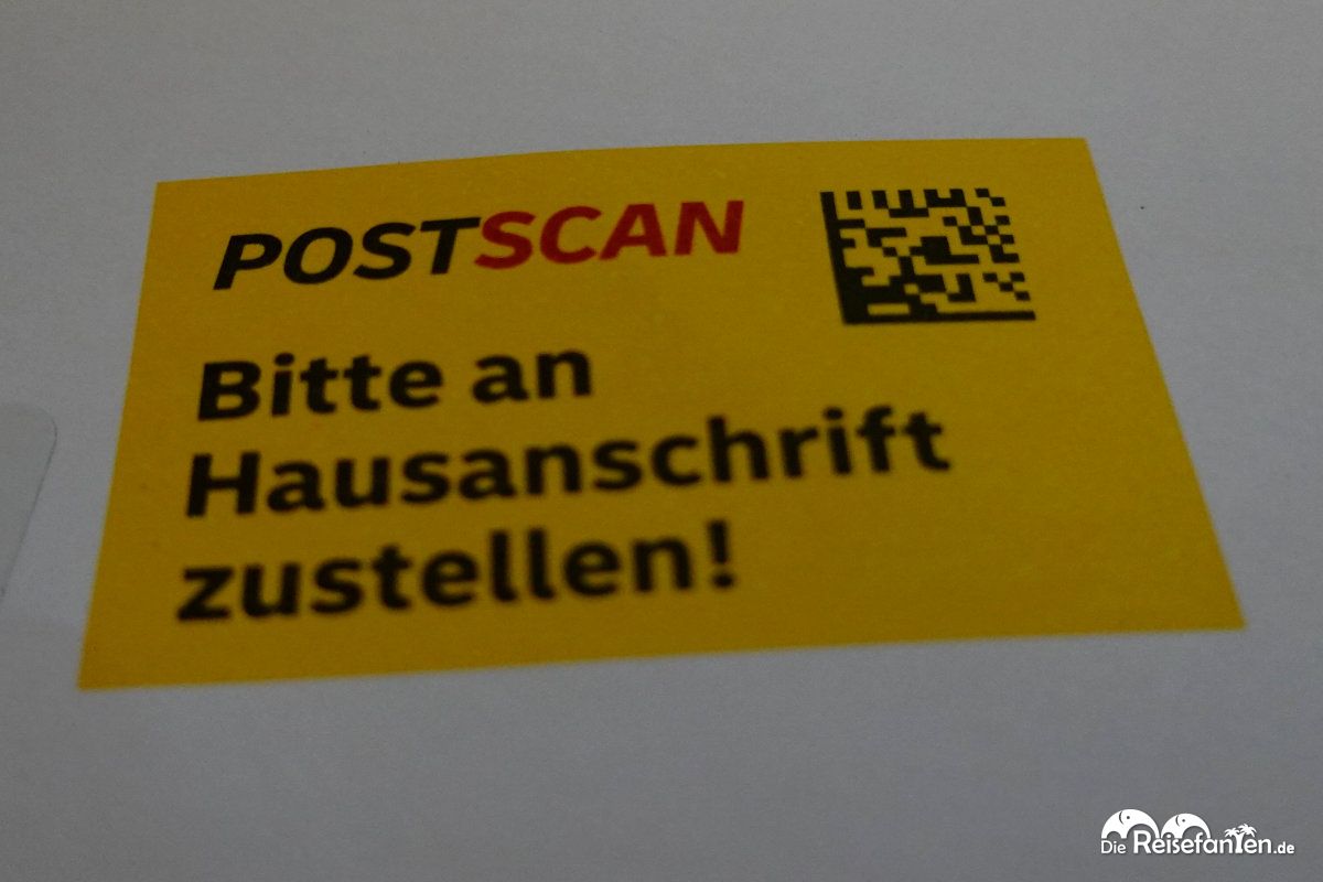 Der Postscan Service hat bei uns nicht gut funktioniert